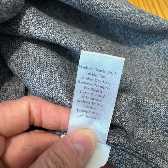 Frank & Eileen Finbar Shirt Mens SM Button Up 100% Cotton Heather Gray Flannel - Picture 7 of 9